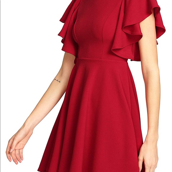 Stretchy ALine Flared Skater Cocktail Party Dress - Picture 3 of 8